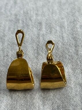 Monet gold tone earrings